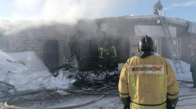 В Луховицах потушили пожар в хозяйственной постройке овощной базы  