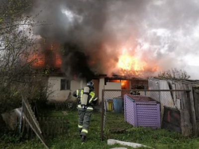 В Троицких Борках загорелся частный дом 