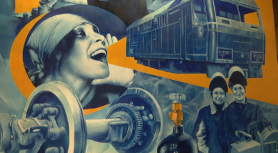 В цехах Коломзавода появляются граффити