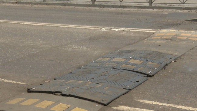 Состояние "лежачих полицейских" оставляет желать лучшего