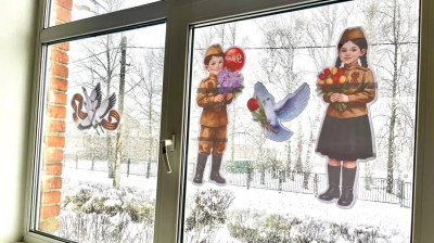 Школы округа присоединились к всероссийской акции "Окна Победы" в преддверии 9 Мая