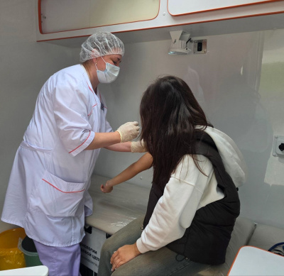 Прививку от гриппа можно сделать в мобильных медпунктах