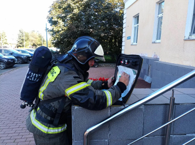 Огнеборцы потушили условный пожар в здании администрации Серебряных Прудов