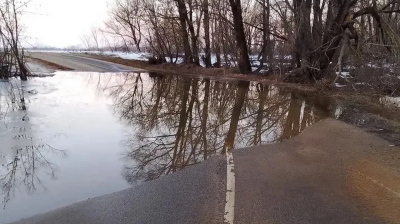 В Луховицах из-за половодья подтоплены четыре дороги