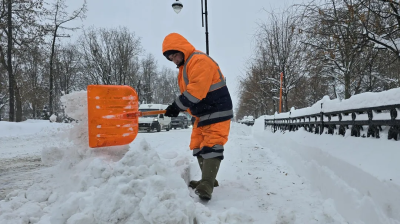 Коломна в тройке лидеров по высоте сугробов в Подмосковье 