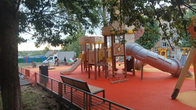В Коломне строят новые детские площадки