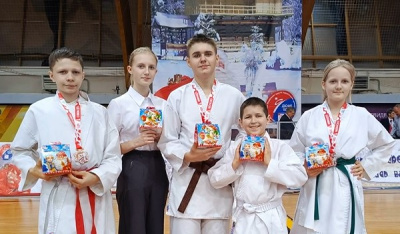 Коломенцы на турнире по карате