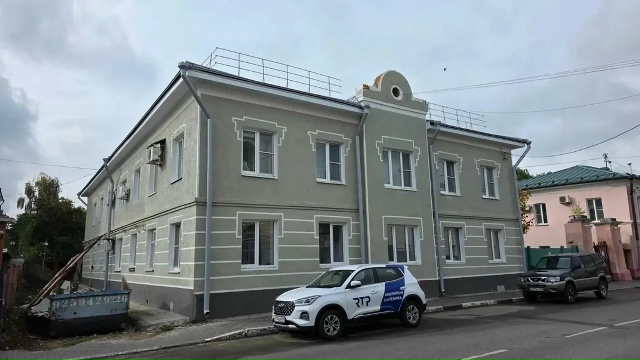 Фасад дома № 15 на улице Красногвардейской готов на 90%