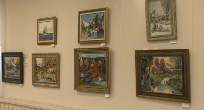 Картины, вышитые гладью