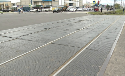 Трамвайный переезд в Голутвине ждёт ремонт