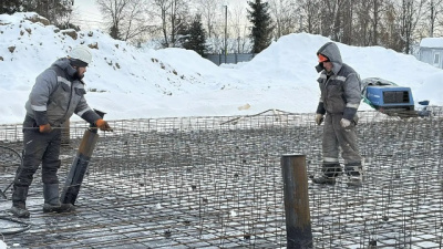 Фундамент нового детского сада закладывают на улице Калинина в Озёрах