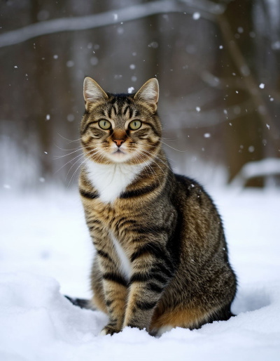 Как зимние температуры угрожают жизни уличных котов  