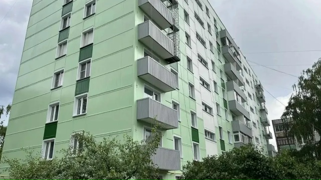 В Озёрах завершается капитальный ремонт дома в микрорайоне маршала Катукова