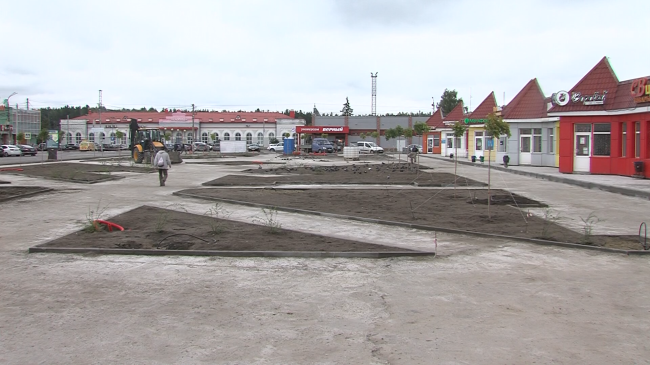 Продолжается благоустройство привокзальной площади