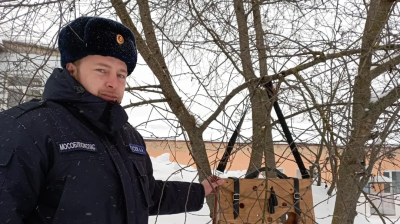 Сотрудники Мособлпожспаса Егорьевска присоединились к акции "Покорми птиц зимой" 