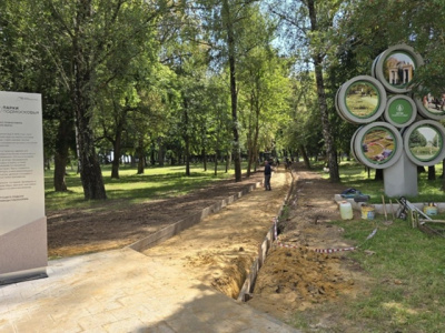 Новые тротуары на месте "народных троп" проложат в парке Мира