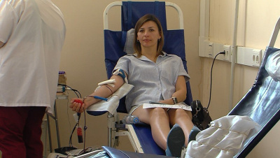 Донорская акция прошла в конькобежном центре