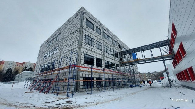 В Коломне продолжается строительство нового четырёхэтажного корпуса школы № 14