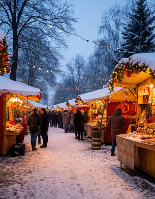 Новогодняя ярмарка в Воскресенске