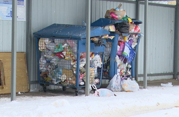 На мусорных площадках коллапс