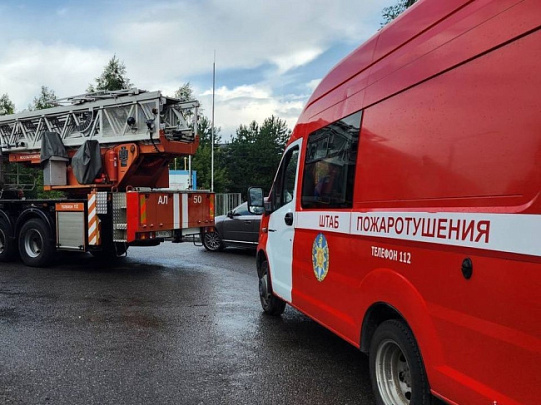 В Егорьевске загорелась сауна на Урожайной улице