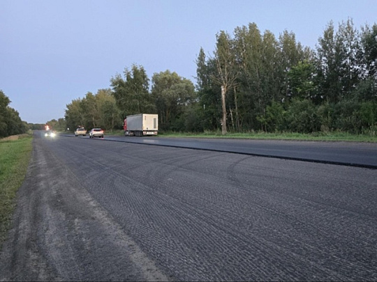 У села Непецино начался ремонт трассы М-5 "Урал"