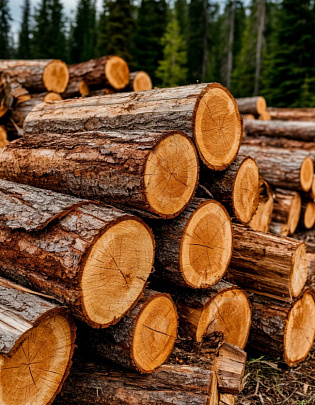 Возле деревни Маришкино проходит очистка леса от неликвидной древесины