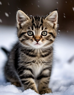 Воскресенские волонтёры спасли примёрзшего к машине котёнка