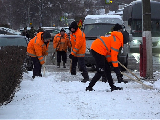 Первый сильный снегопад пришёл в Коломну и Озёры